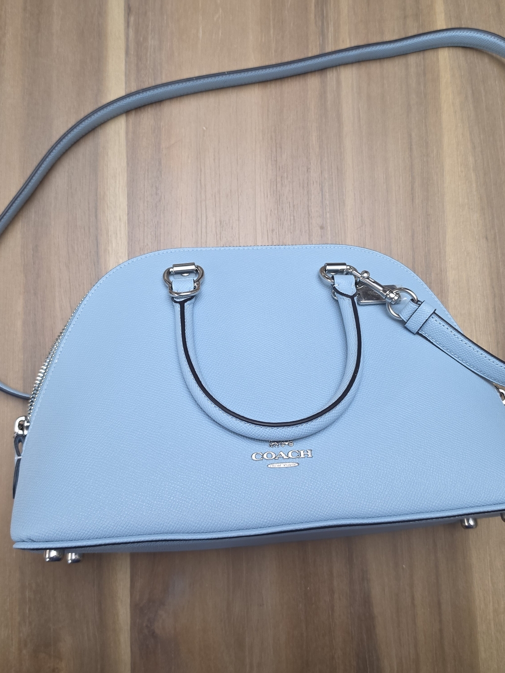 Coach Light Blue Dome Satchel Bag